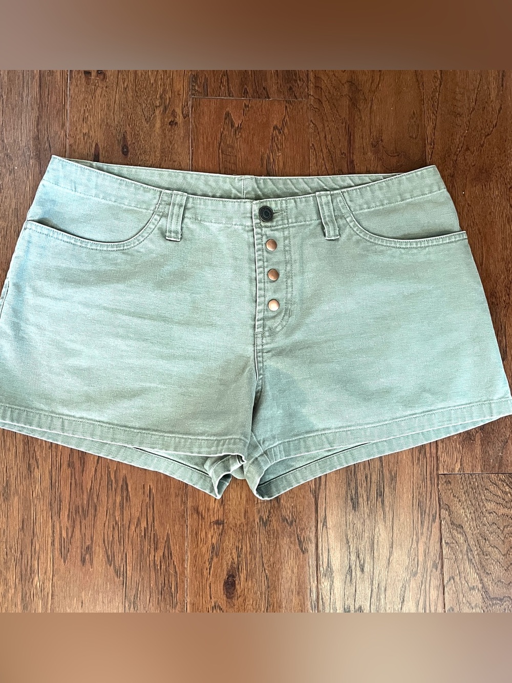 Old Navy Cool Mint Green High-Rise Denim Shorts